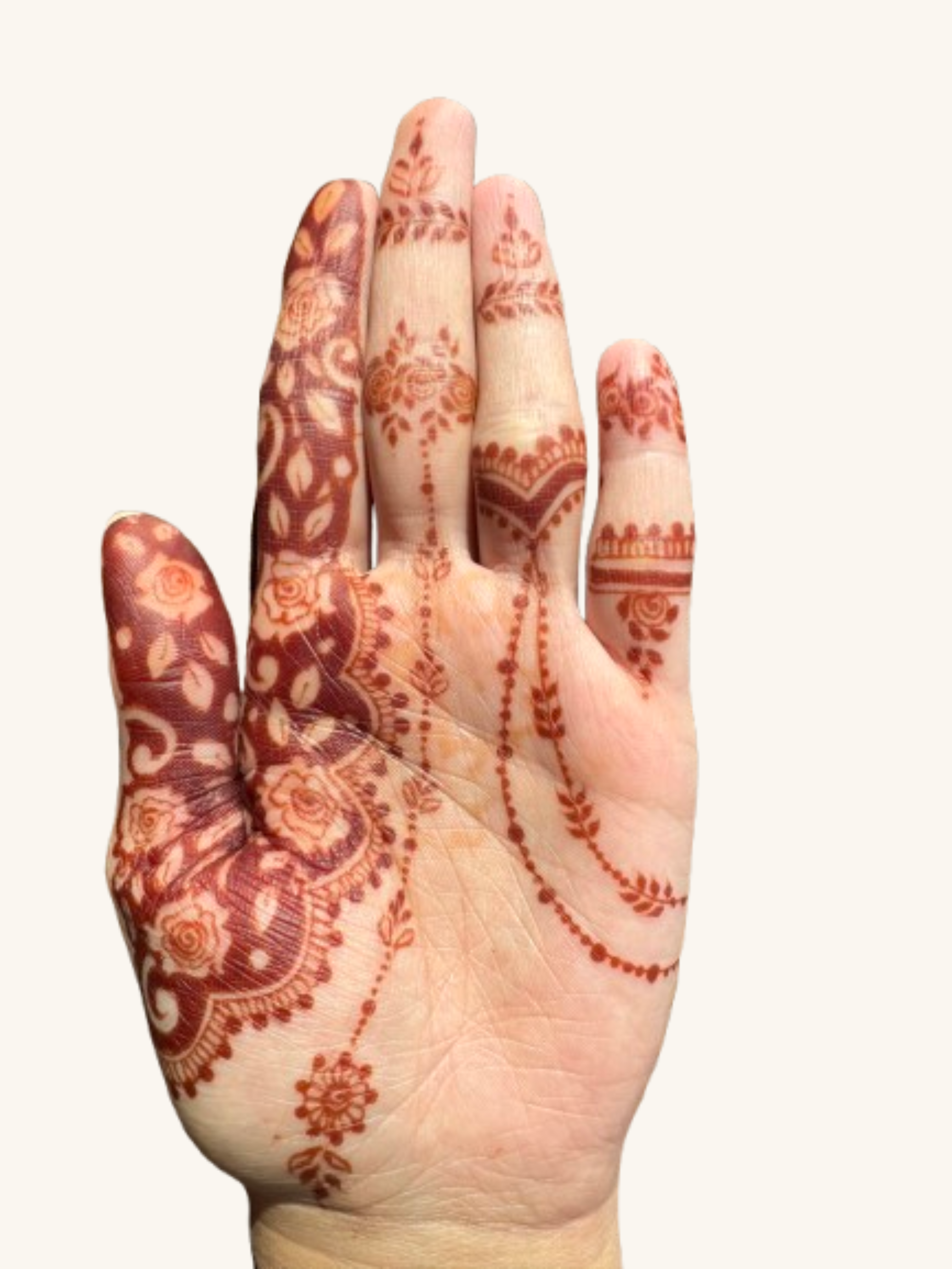 Classic Floral Palm Henna